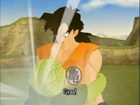 une photo d'Ã©cran de Dragon Ball Z - Budokai sur Nintendo Gamecube